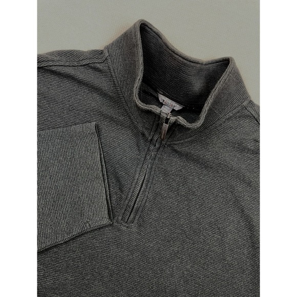 Van Heusen Other - Van Heusen Flex Mens Quarter-Zip Pullover Shirt 4XLT Big & Tall Gray Minimalist